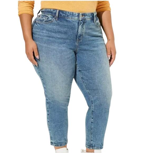 torrid Denim - Torrid Perfect Skinny Ankle Vintage Stretch Jean Women's 16 Tall Curvy Mid Rise